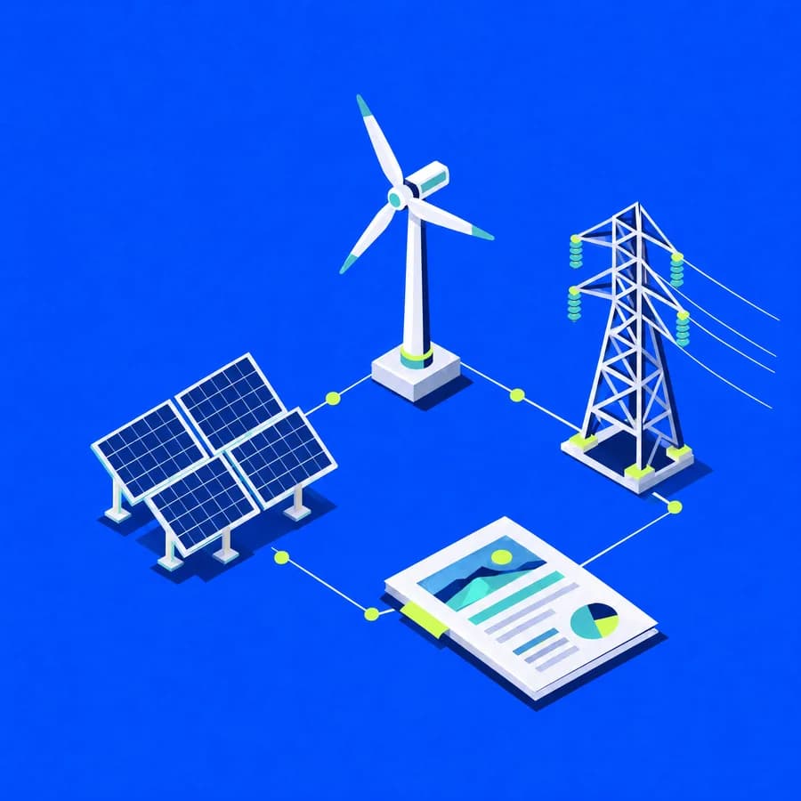 Ilustración del sector energía