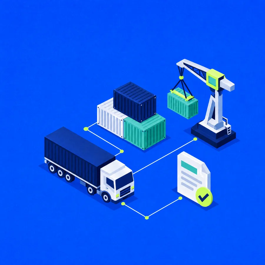 Ilustración del sector logística
