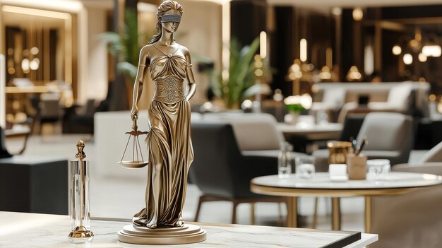 Despacho legal con documentos y libros jurídicos